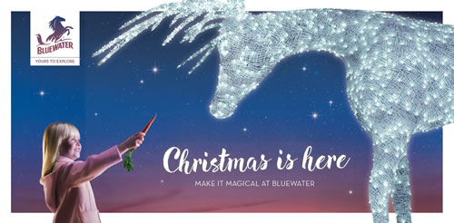 Shopping centre operators Bluewater has launched a new festive integrated campaign, “Christmas is here. Make it magical”